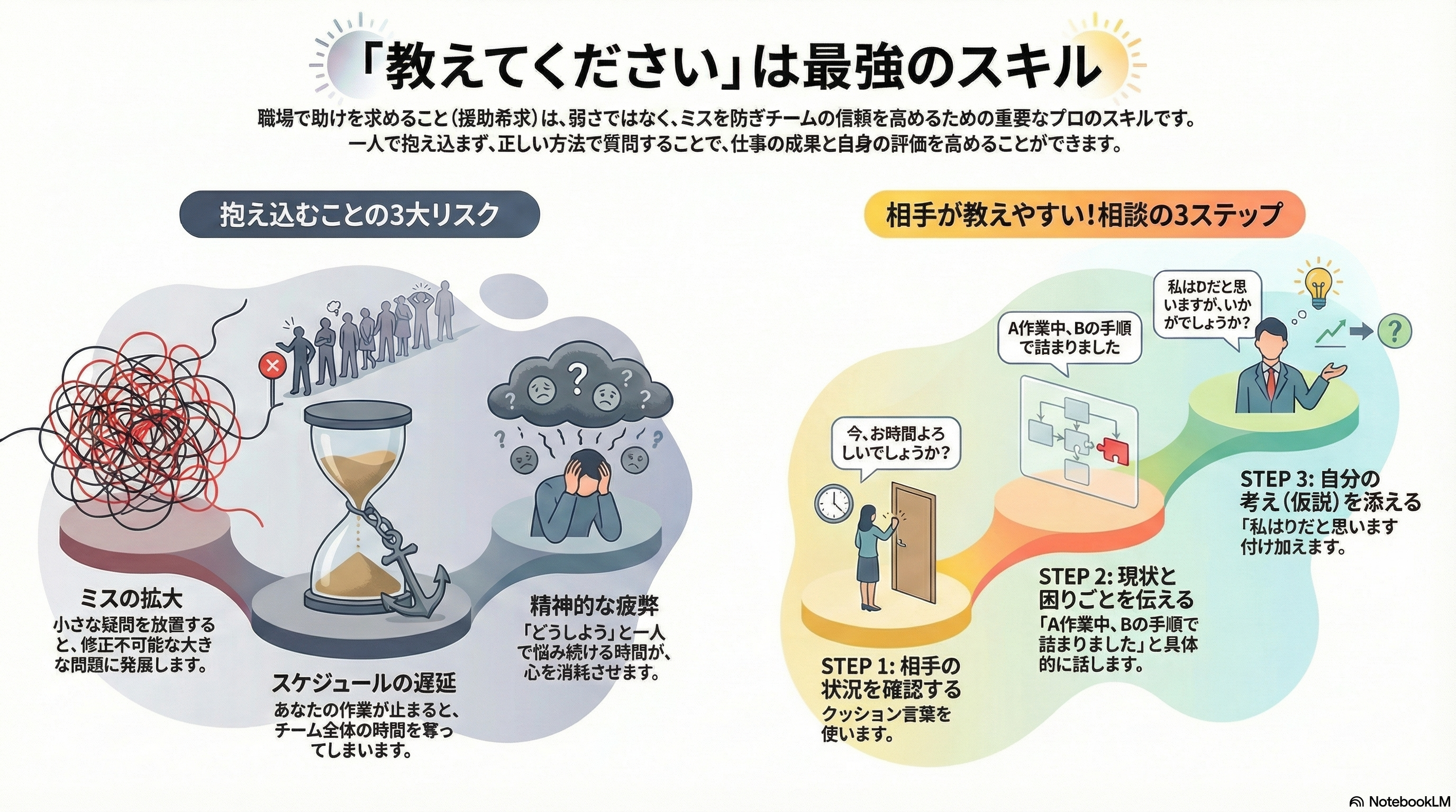 基本動作】助けを呼ぶ力｜職場で「教えてください」と言えることは最強 