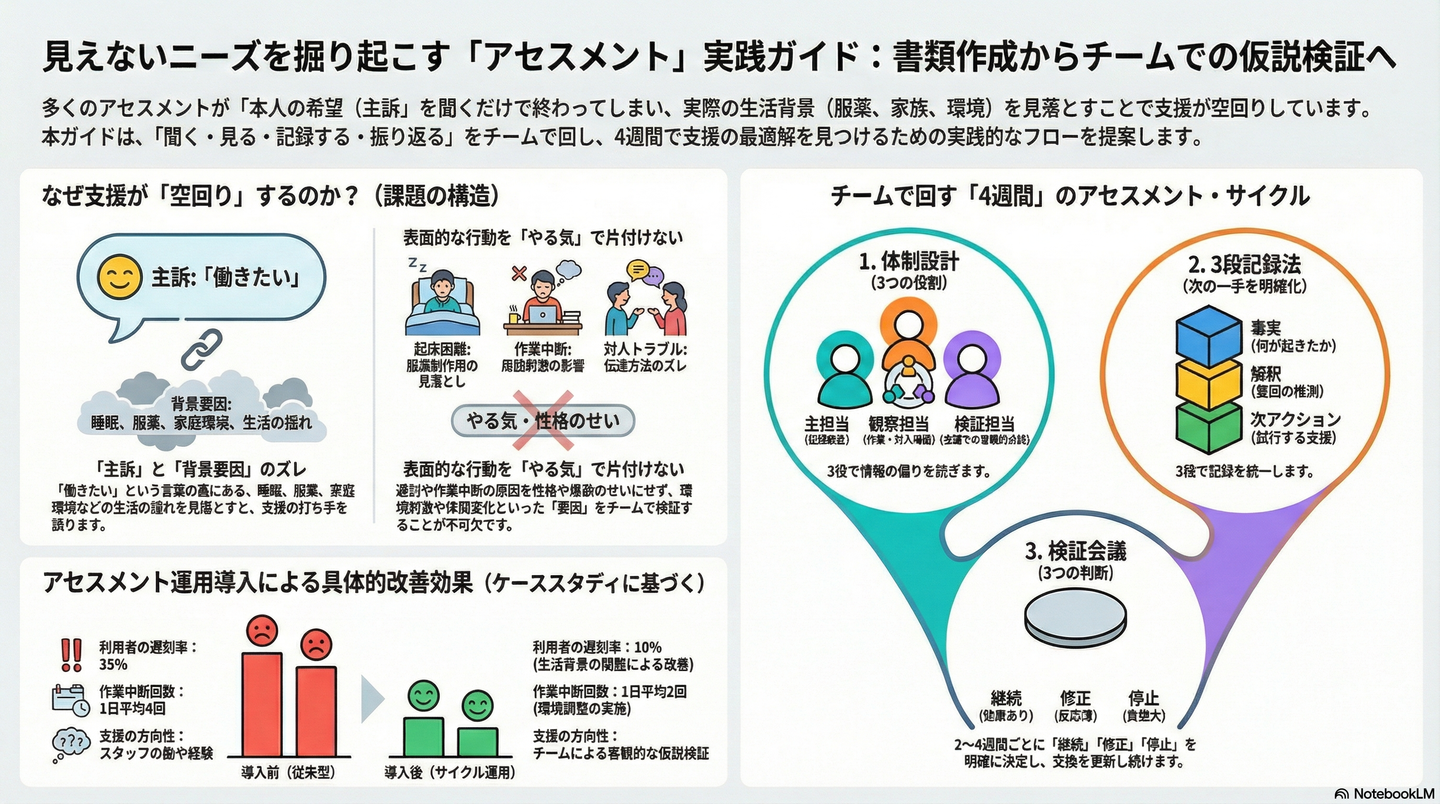 アセスメントの極意：見えないニーズを掘り起こす技術