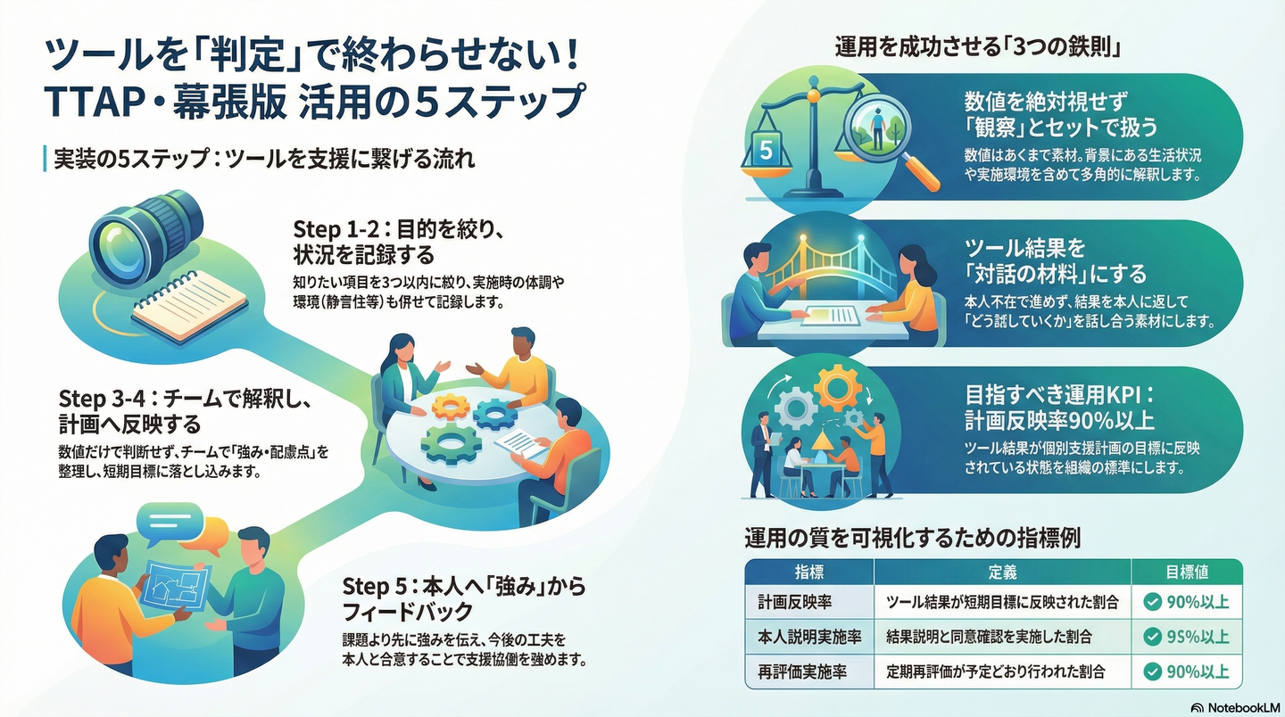 アセスメントツールの活用：TTAP・幕張版の基礎知識