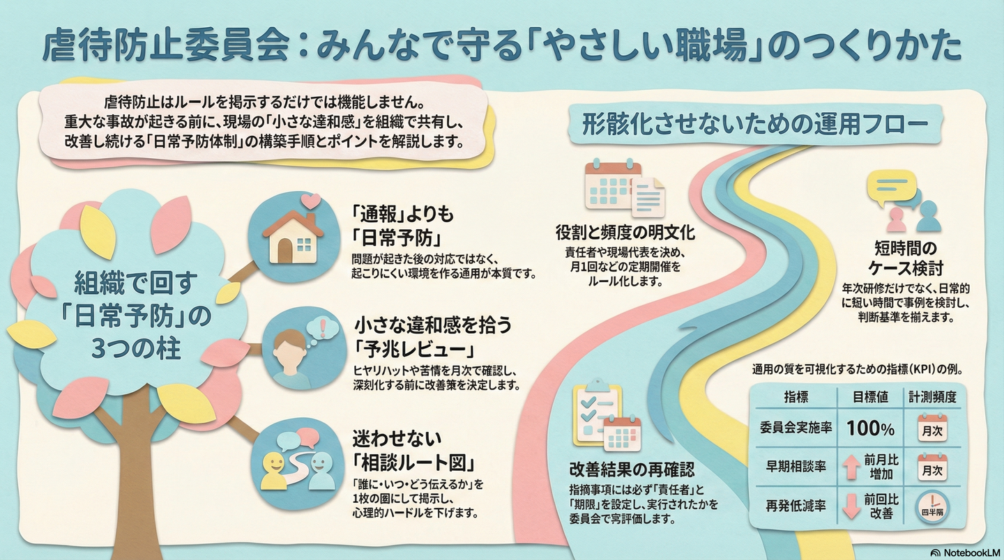 虐待防止委員会の設置と運営：組織的防衛策