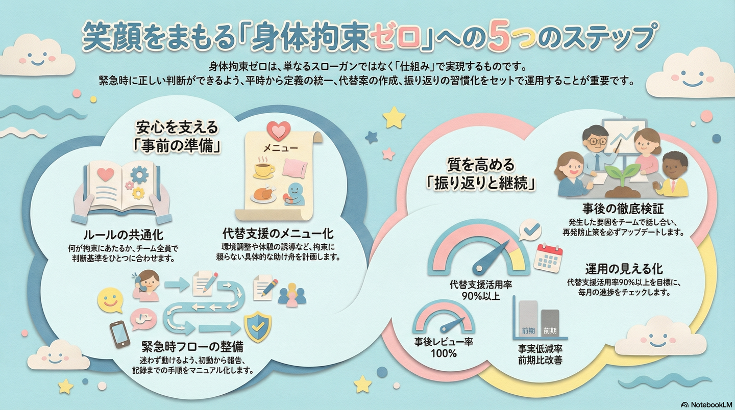 身体拘束適正化指針と実践：ゼロへの取り組み