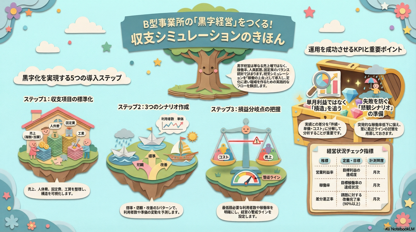 収支シミュレーション：黒字経営のポイント