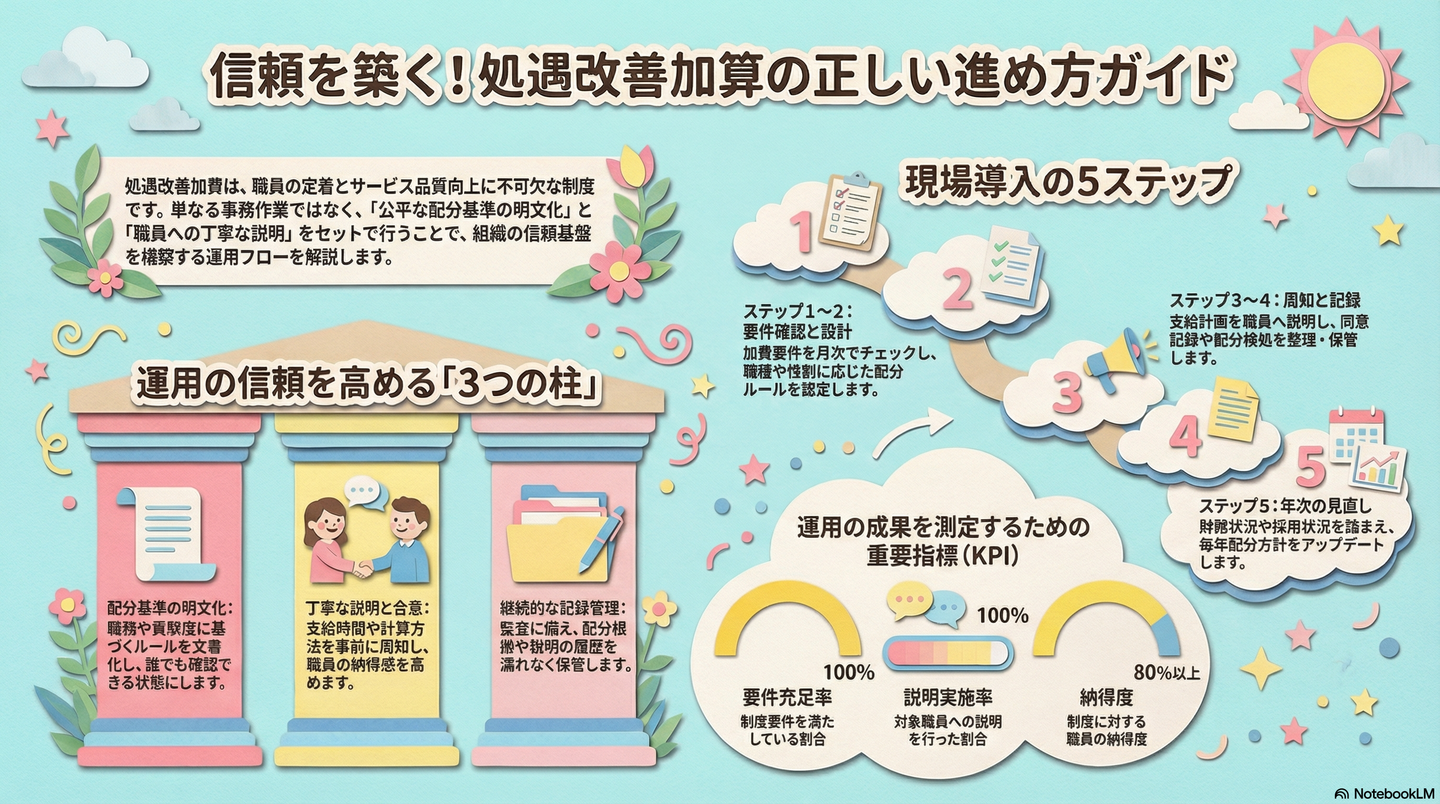 福祉・介護職員処遇改善加算の仕組みと配分