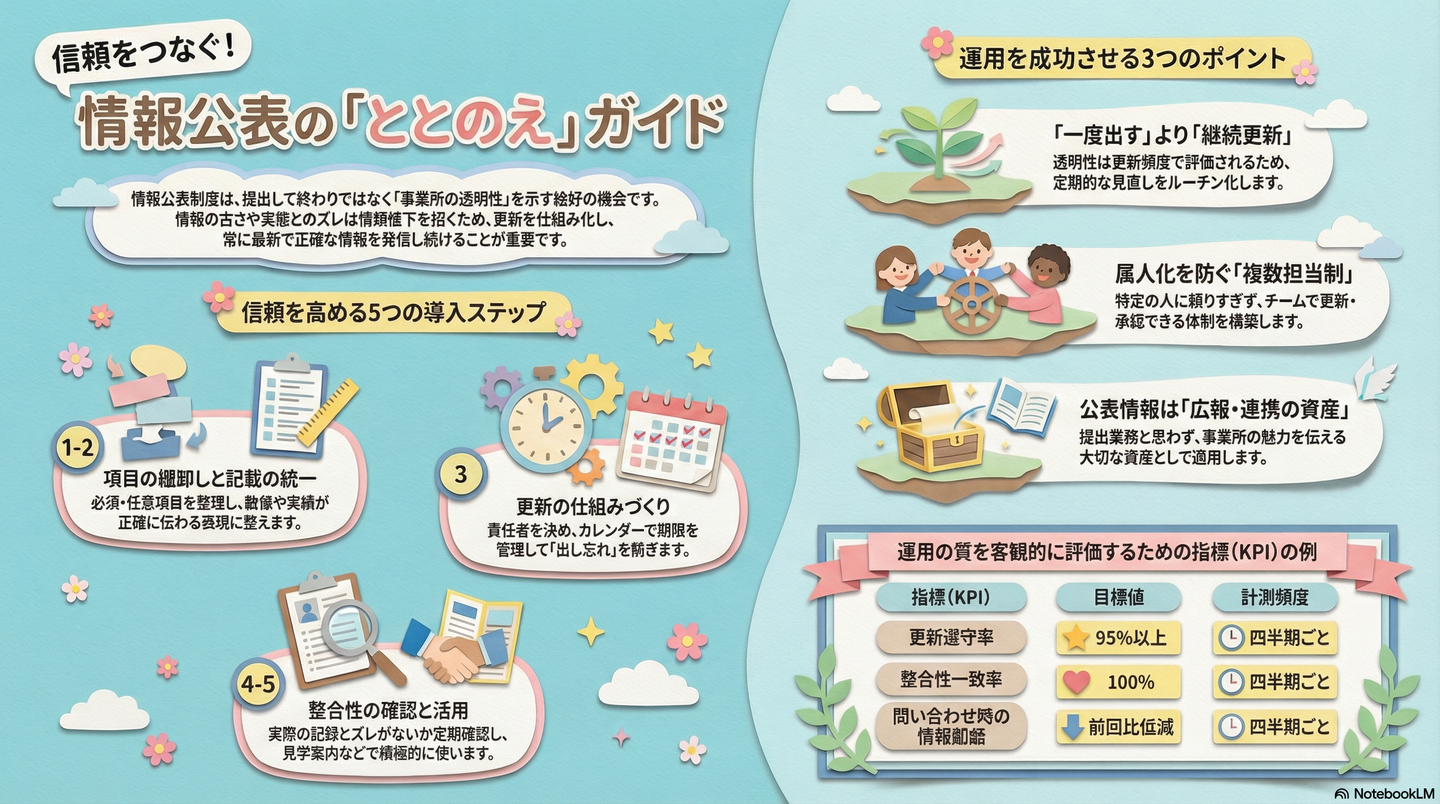 情報公表制度への対応と透明性