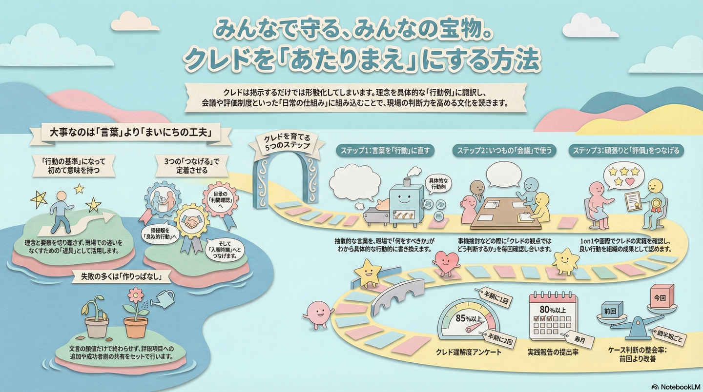組織文化（クレド）の醸成と浸透