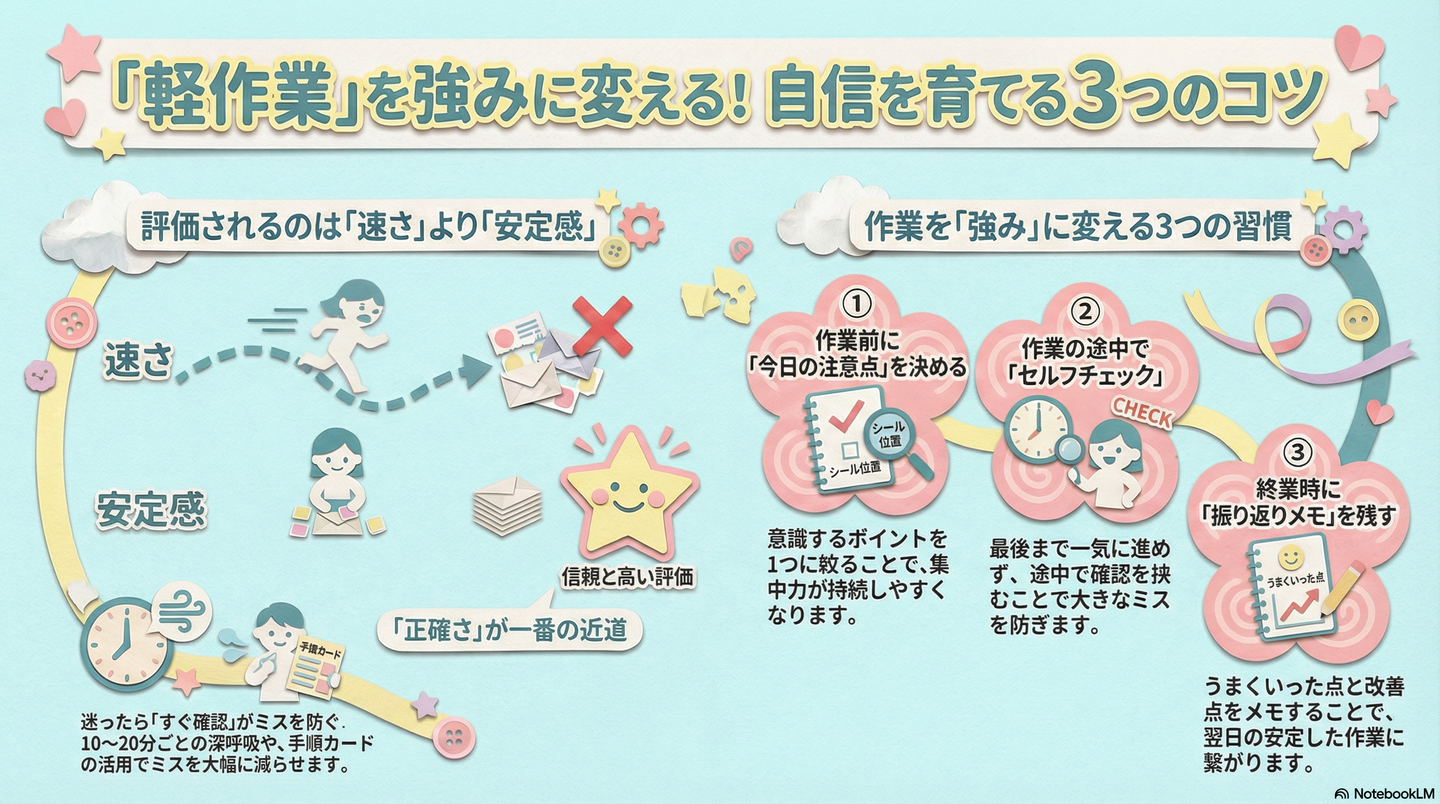 「軽作業」の極意｜コツコツ作業を強みに変えて工賃と自信を伸ばす方法