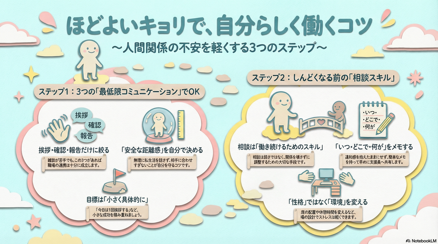 【Q&A】人間関係が不安です…職場の距離感を守って働くコツ