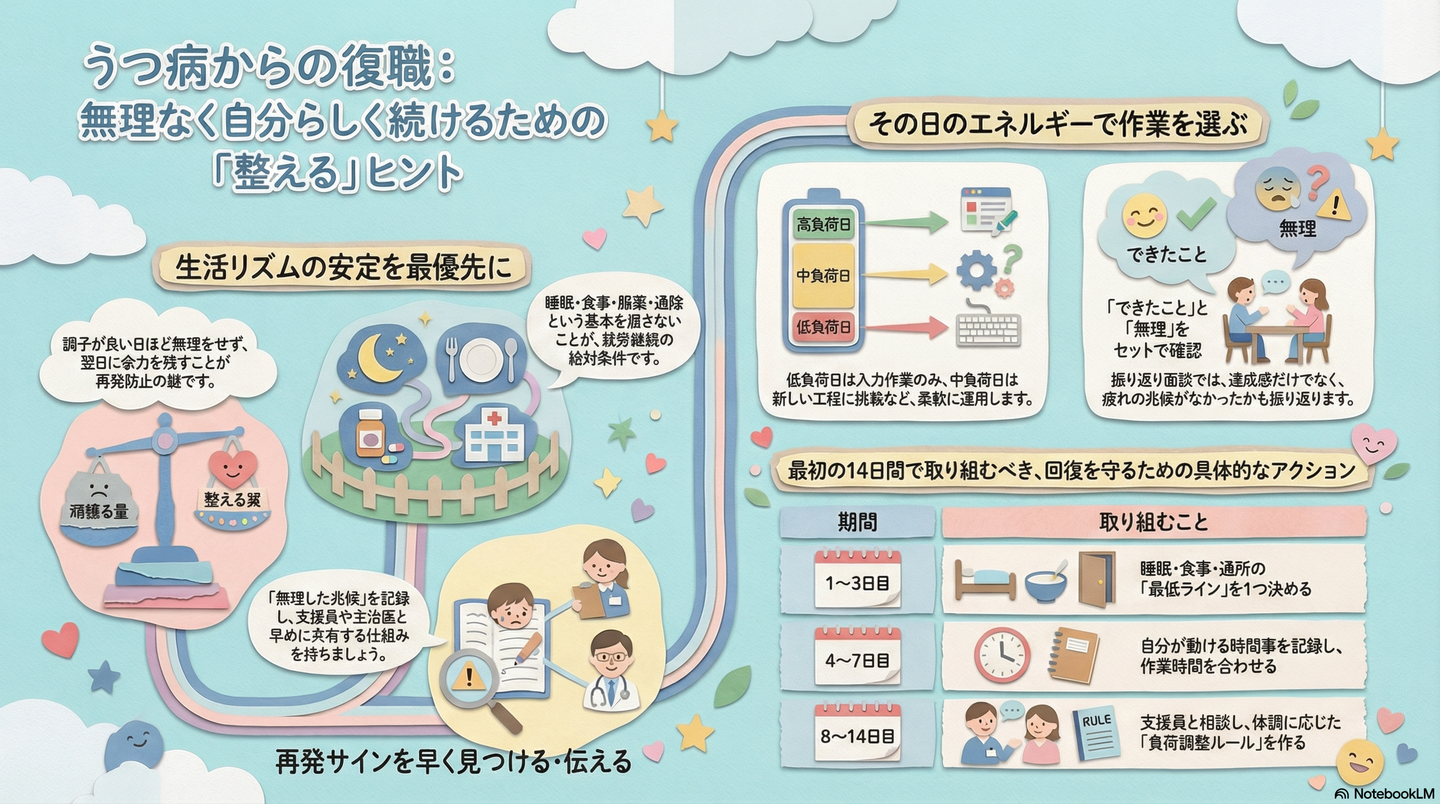 【事例】うつ病を乗り越えて働くまで｜再発を防ぎながら進んだ復職プロセス