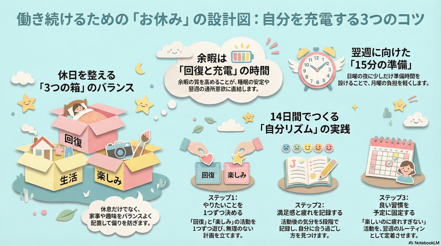 【生活】余暇の過ごし方と生活の充実｜働く力を支える「休み方」の設計