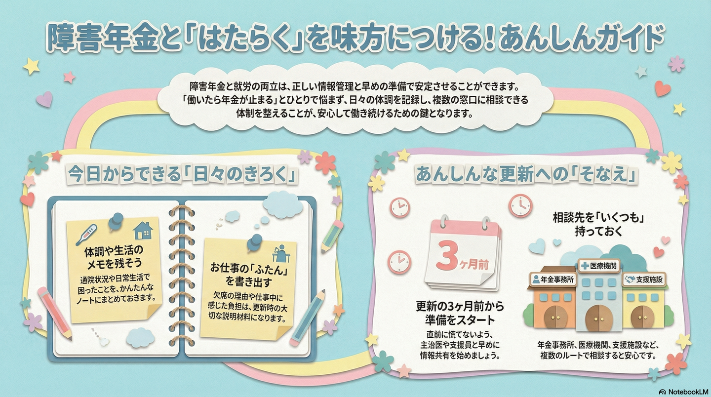 障害年金との付き合い方（詳細）｜就労と年金を両立するための実務ポイント