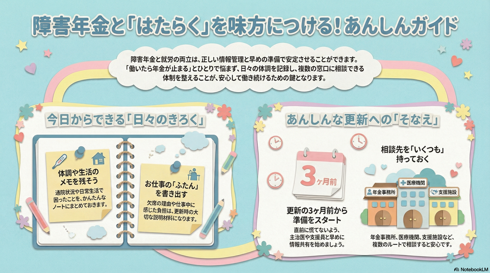 障害年金との付き合い方（詳細）｜就労と年金を両立するための実務ポイント