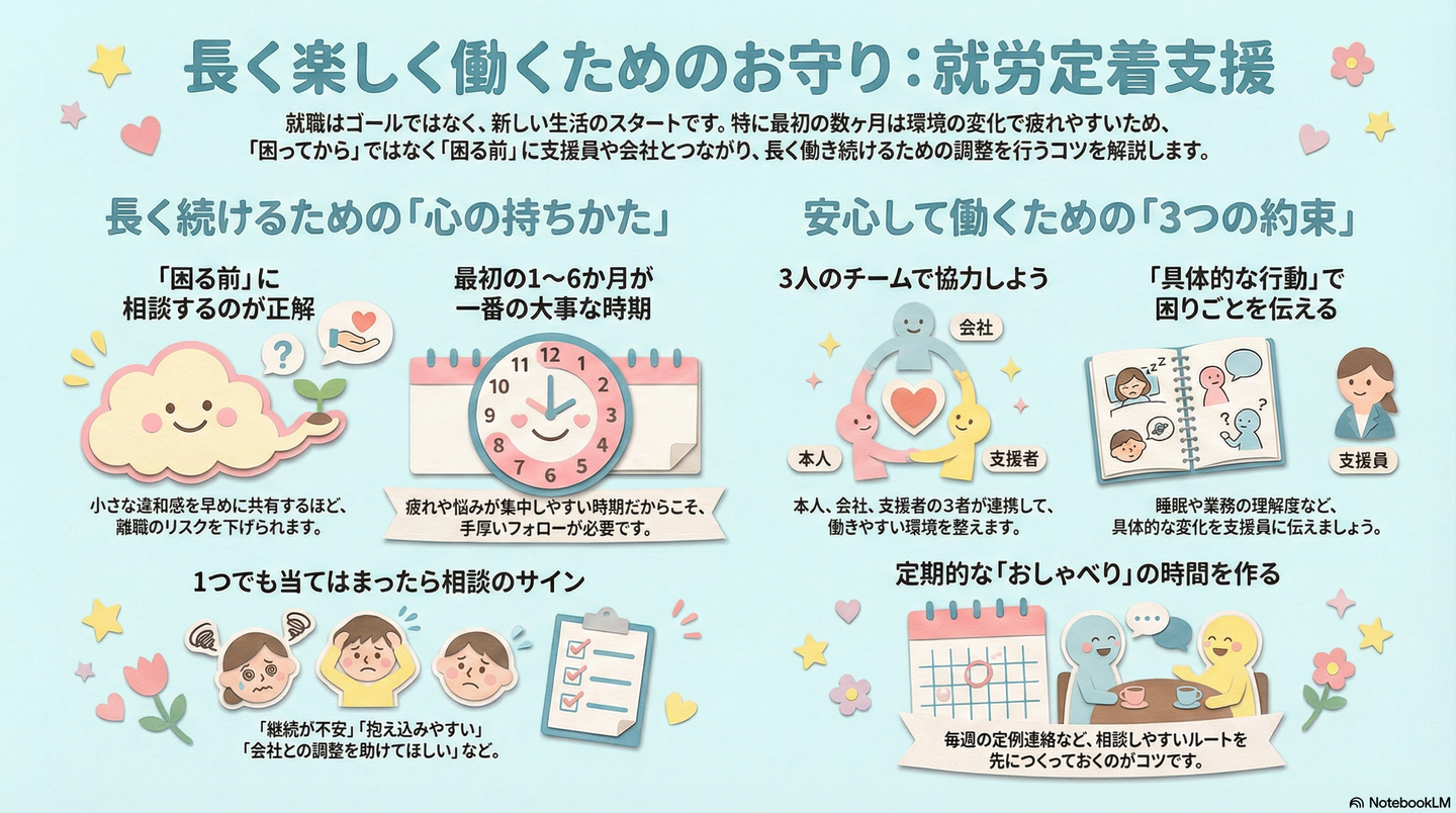 就労後の定着支援｜「就職してから」が本番になる理由と支援の使い方