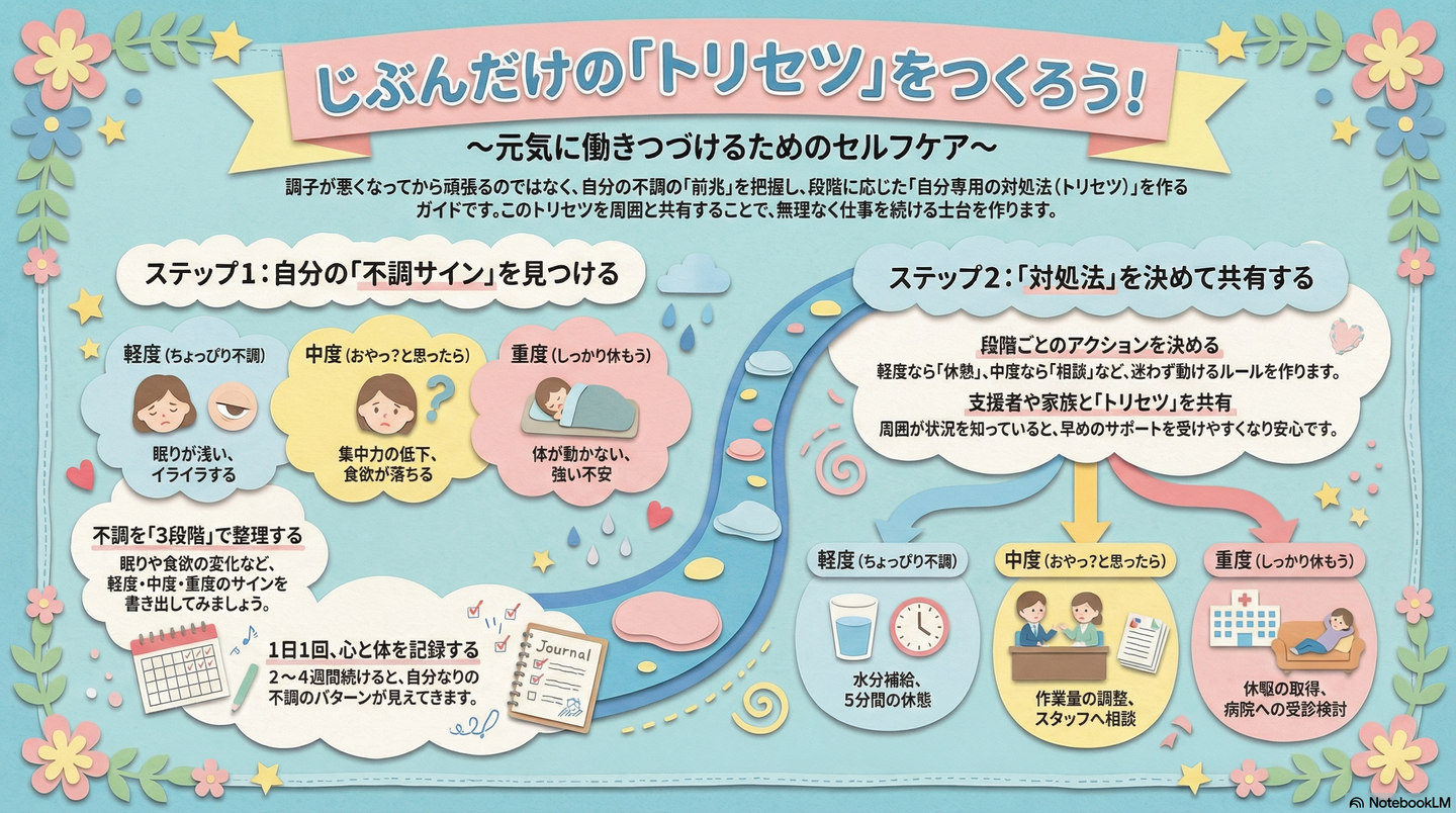 セルフケアの極意（トリセツ）｜自分の不調サインを知って働き方を守る