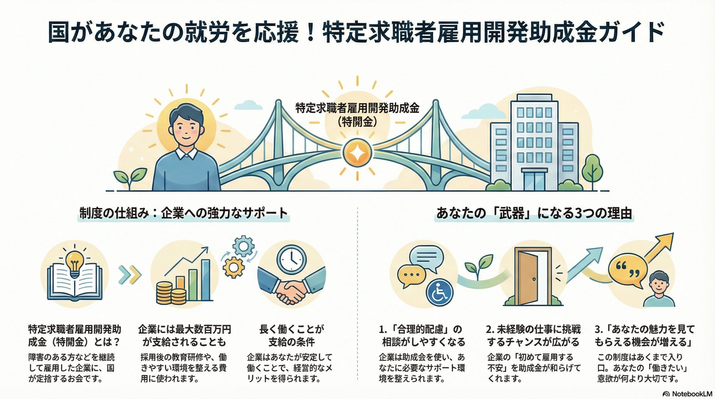特定求職者雇用開発助成金とは？一般就労を後押しする制度