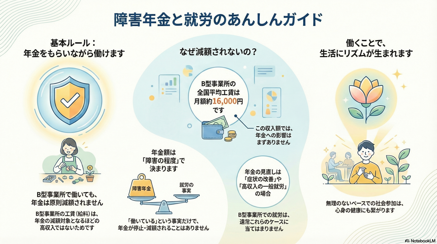 障害年金をもらいながら働くことはできる？就労と年金の関係
