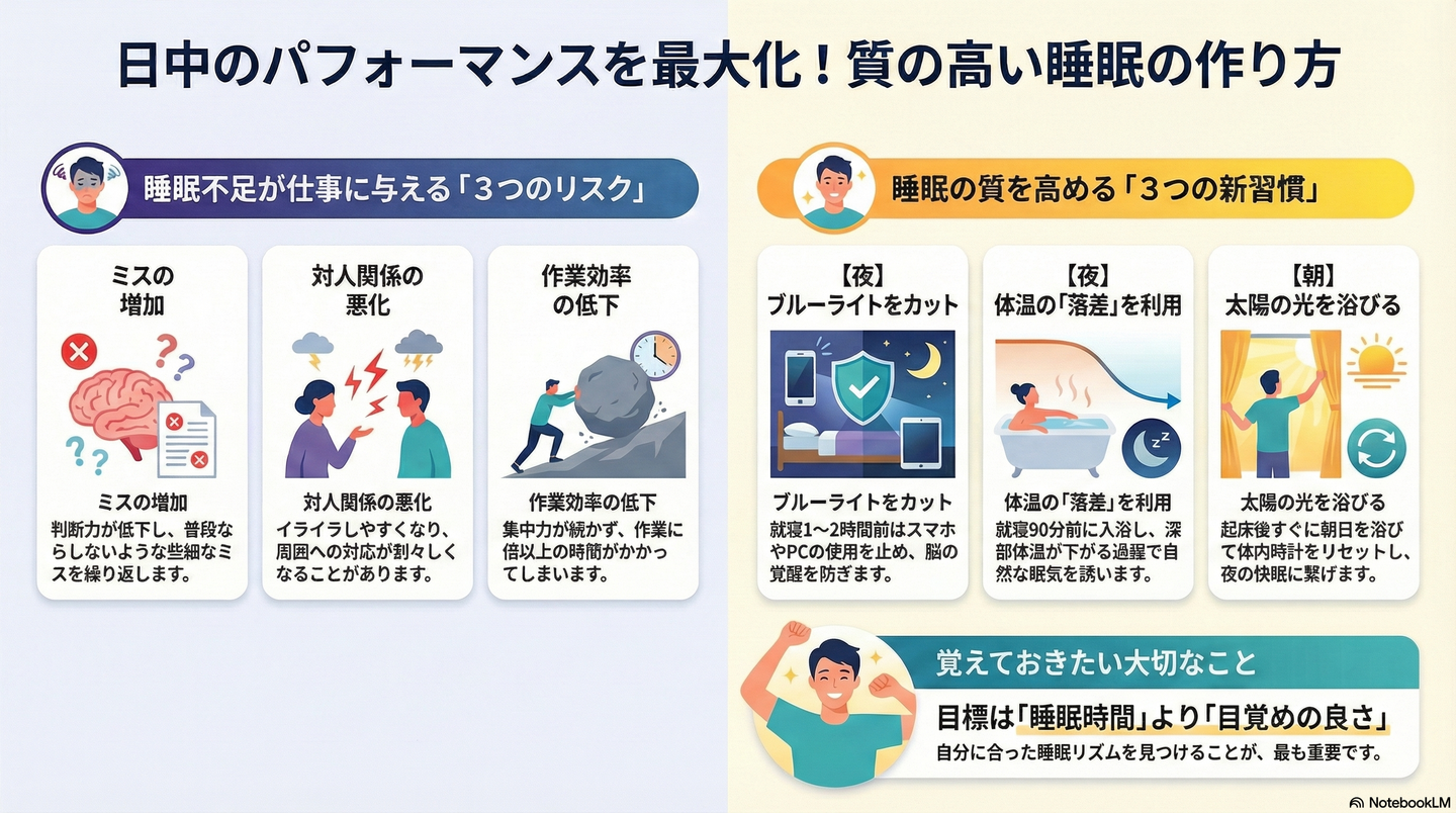 【健康管理】睡眠障害と就労｜質を高めて「日中のパフォーマンス」を最大化する