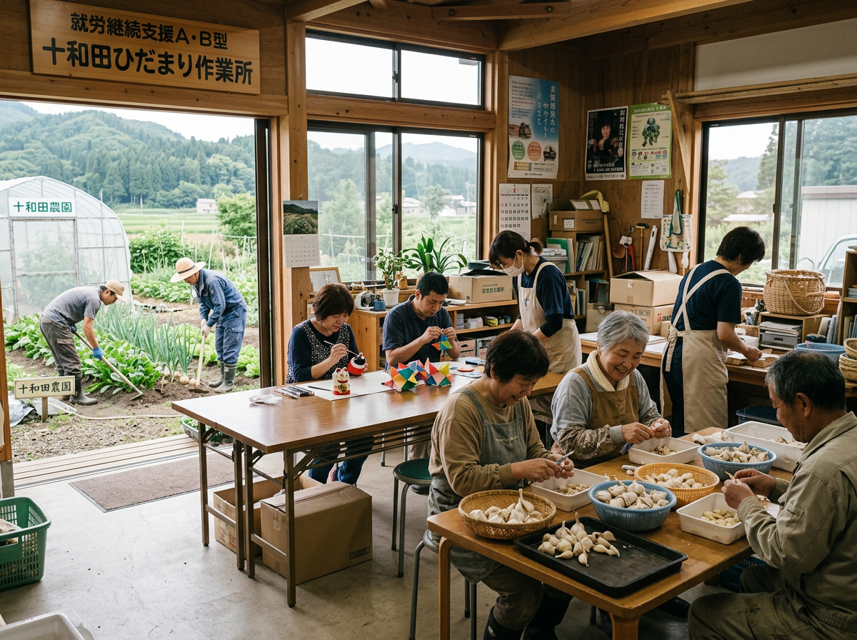 農作業をサポートしている様子